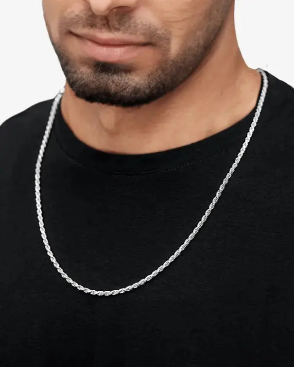 3MM Silver Rope Chain